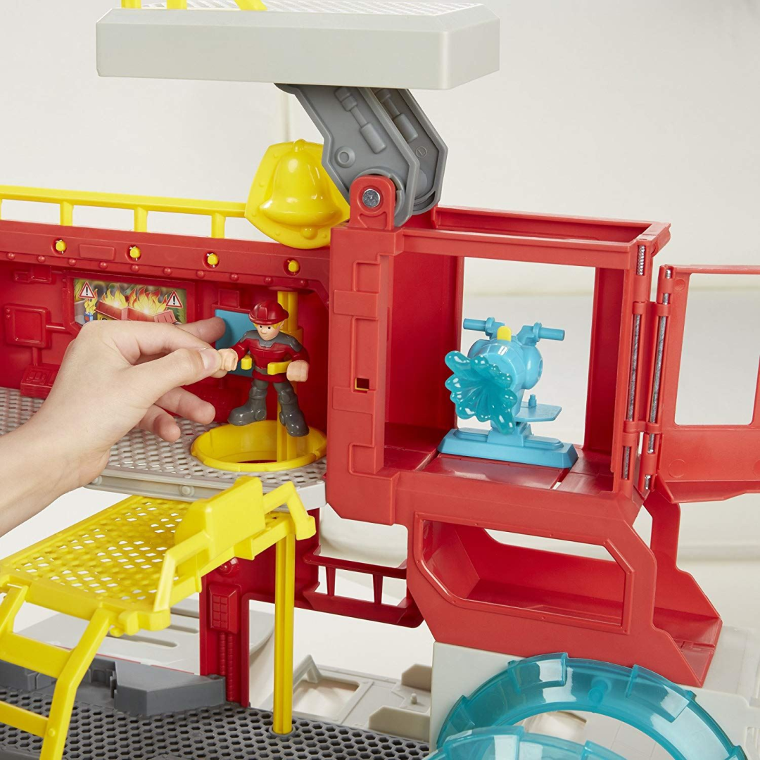 Playskool Heroes Transformers Rescue Bots Griffin Rock Firehouse Headquarters Toy - Maqio