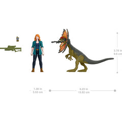 Jurassic World Dominion Claire & Dilophosaurus 2 Pack Figure Set