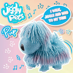 Jiggly Pets Pearlescent Puppy Blue Interactive Electronic Puppy