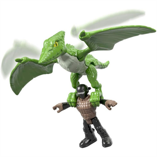 Jurassic World Dinosaur Action Figure with Prey - Pterodactyl New