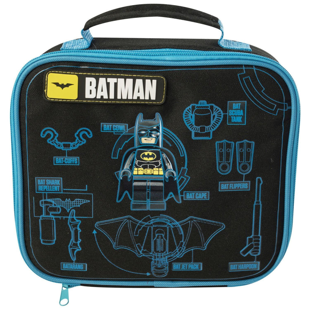 Multi Color Brick Zipper LEGO Batman Lunch Bag for Kids Insulated Boys  Lunch Box