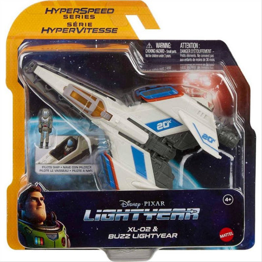 Disney Pixar Lightyear Hyperspeed Series XL-02 Spaceship and Mini Buzz Figure