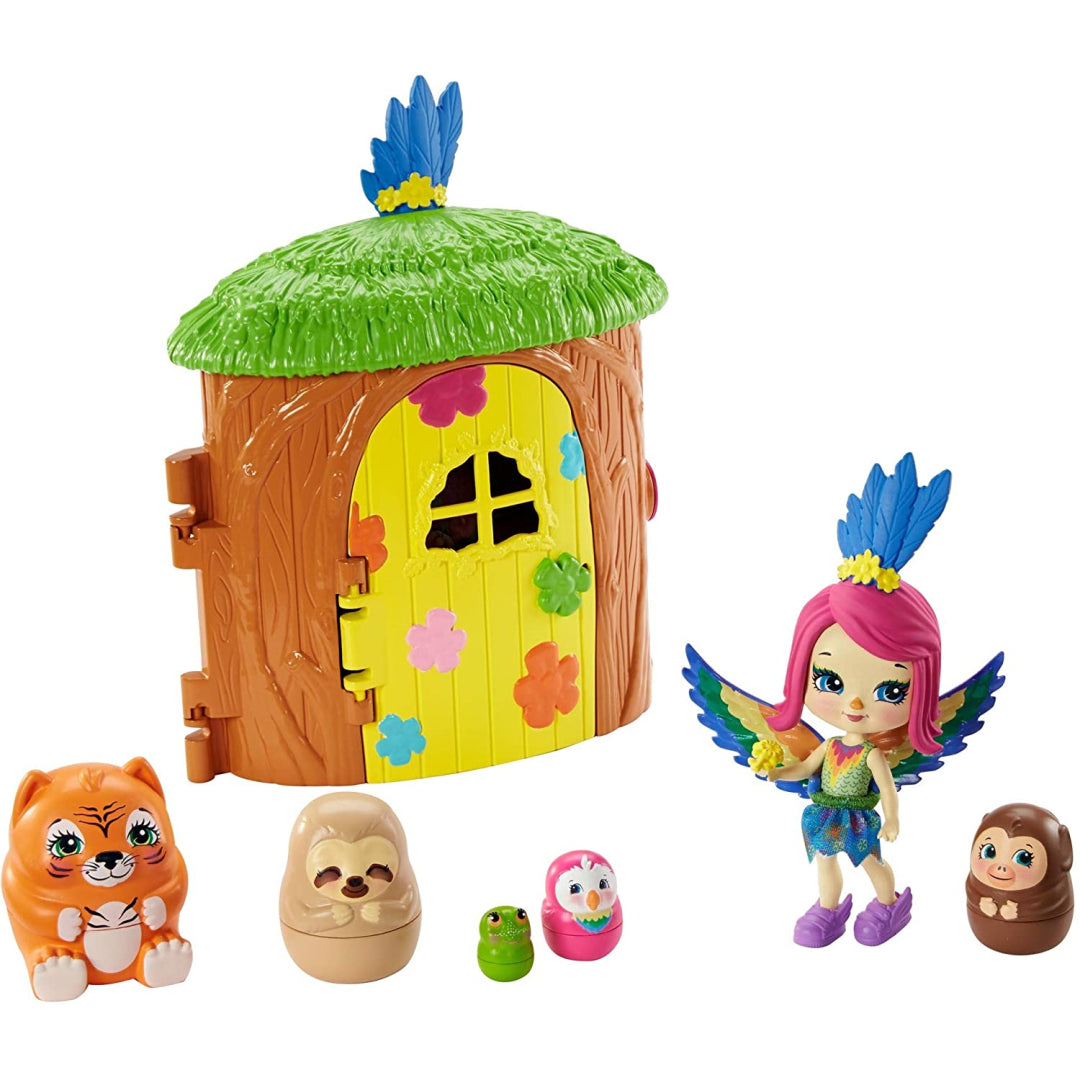 Enchantimals Peeki Parrot Tree Hut Secret Besties - Maqio