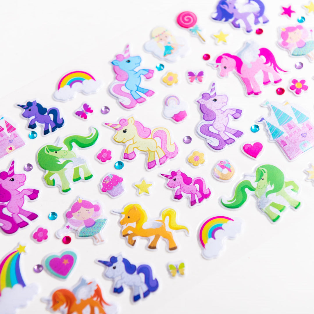 Unicorn Puffy Sticker Set - Maqio