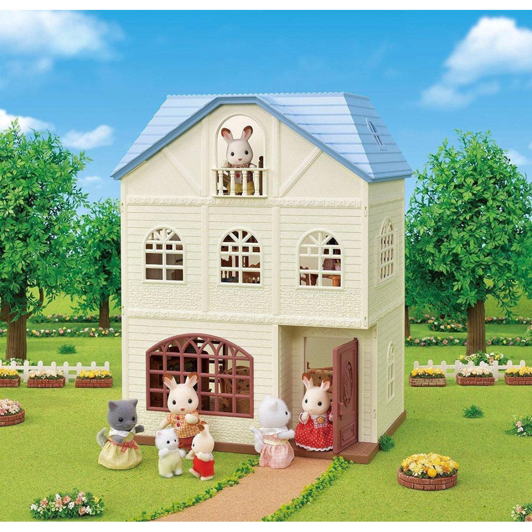 Sylvanian Families Sky Blue TerraceDoll House Gift Set - Maqio