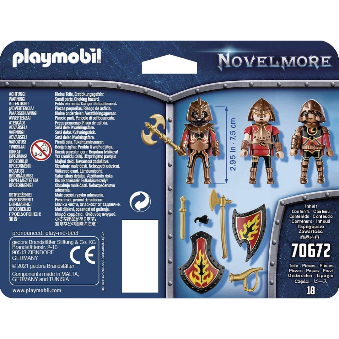 Playmobil Novelmore Knights 18pc Burnham Raiders 3 Figure - Maqio