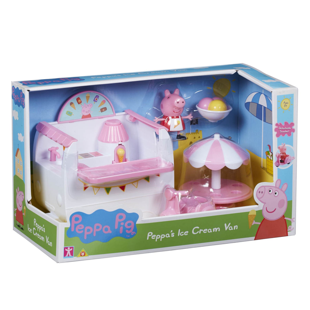 Peppa Pig Playset - Pink Ice Cream Van - Maqio