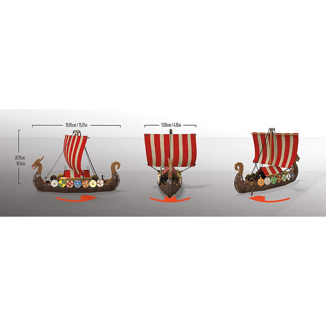 Mega Bloks Construx FPH88 Construx Probuilder Viking Longship Raid - Maqio