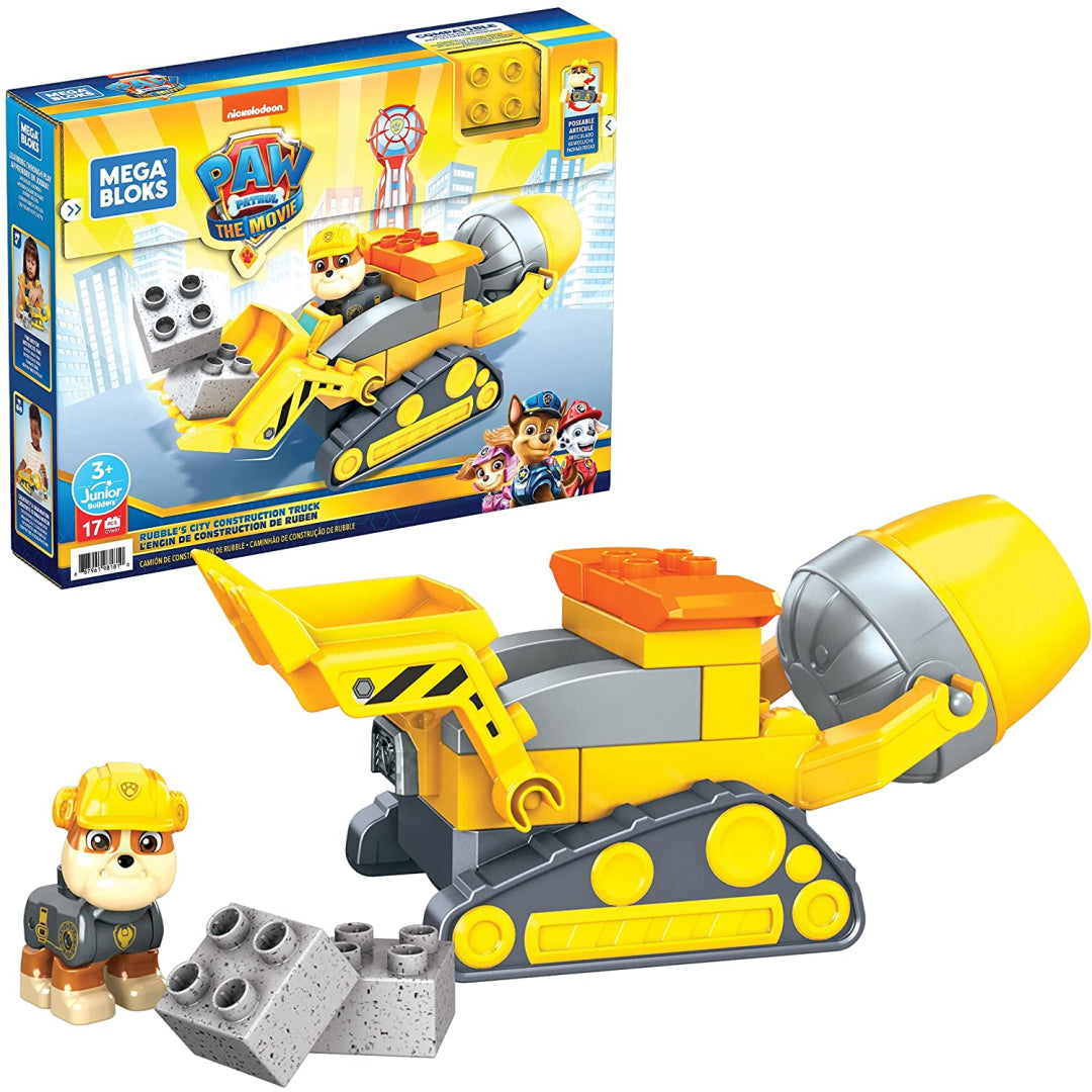 Mega Bloks Paw Patrol The Movie Rubble’s City Construction Truck - Maqio