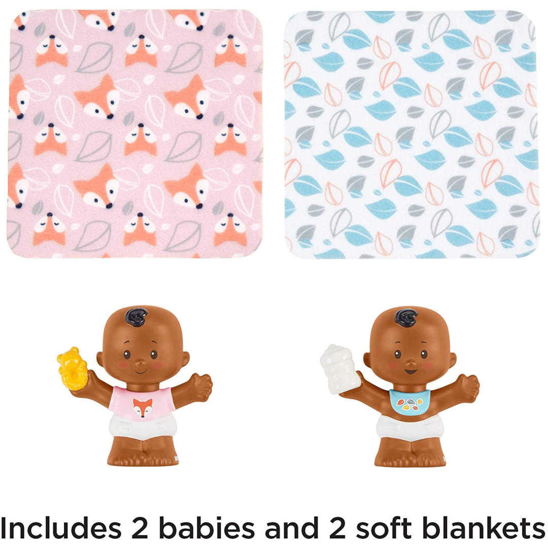Fisher-Price Little People Twins + Fox Blanket Dolls - Maqio