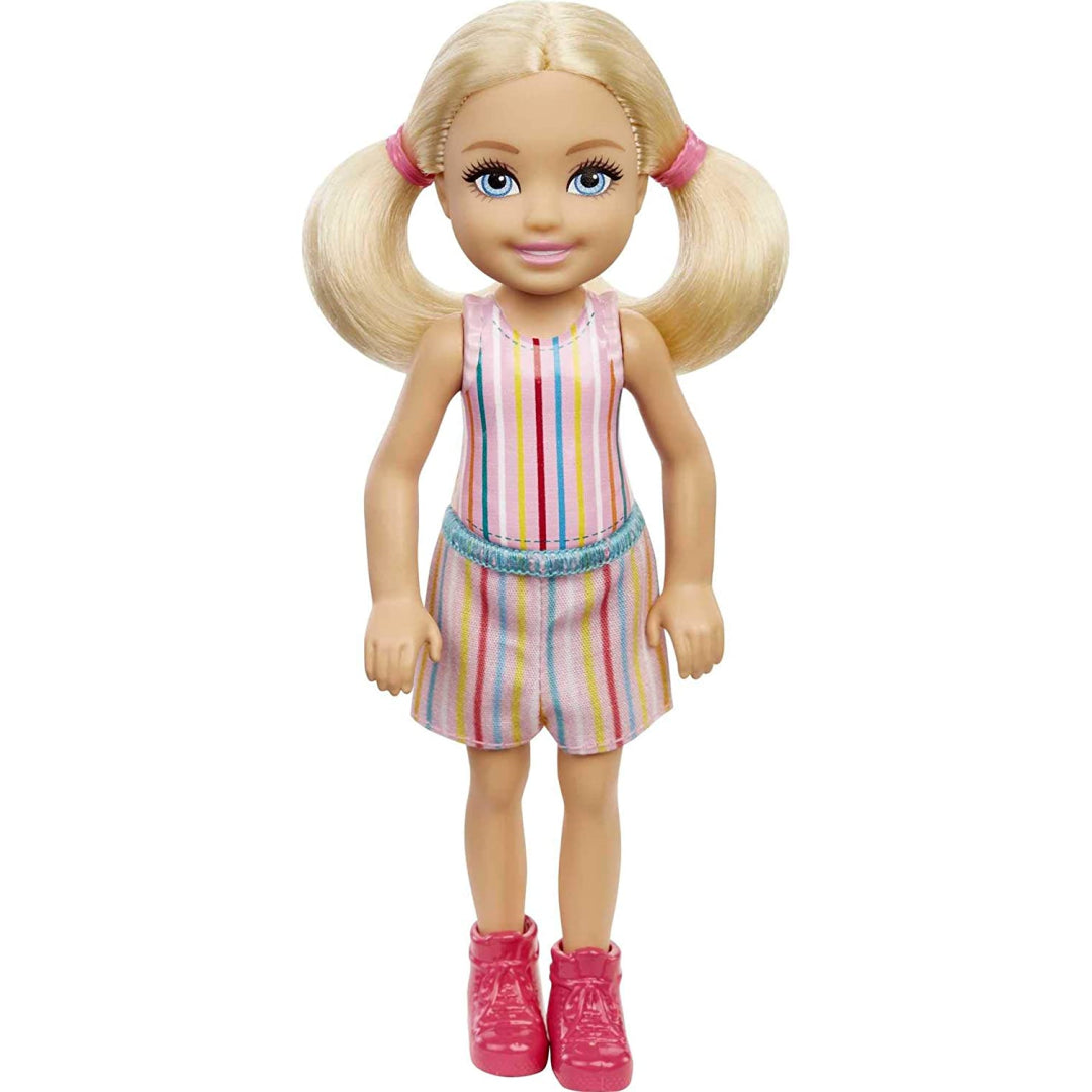 Barbie Club Chelsea Pink Stripe Outfit Doll - Maqio