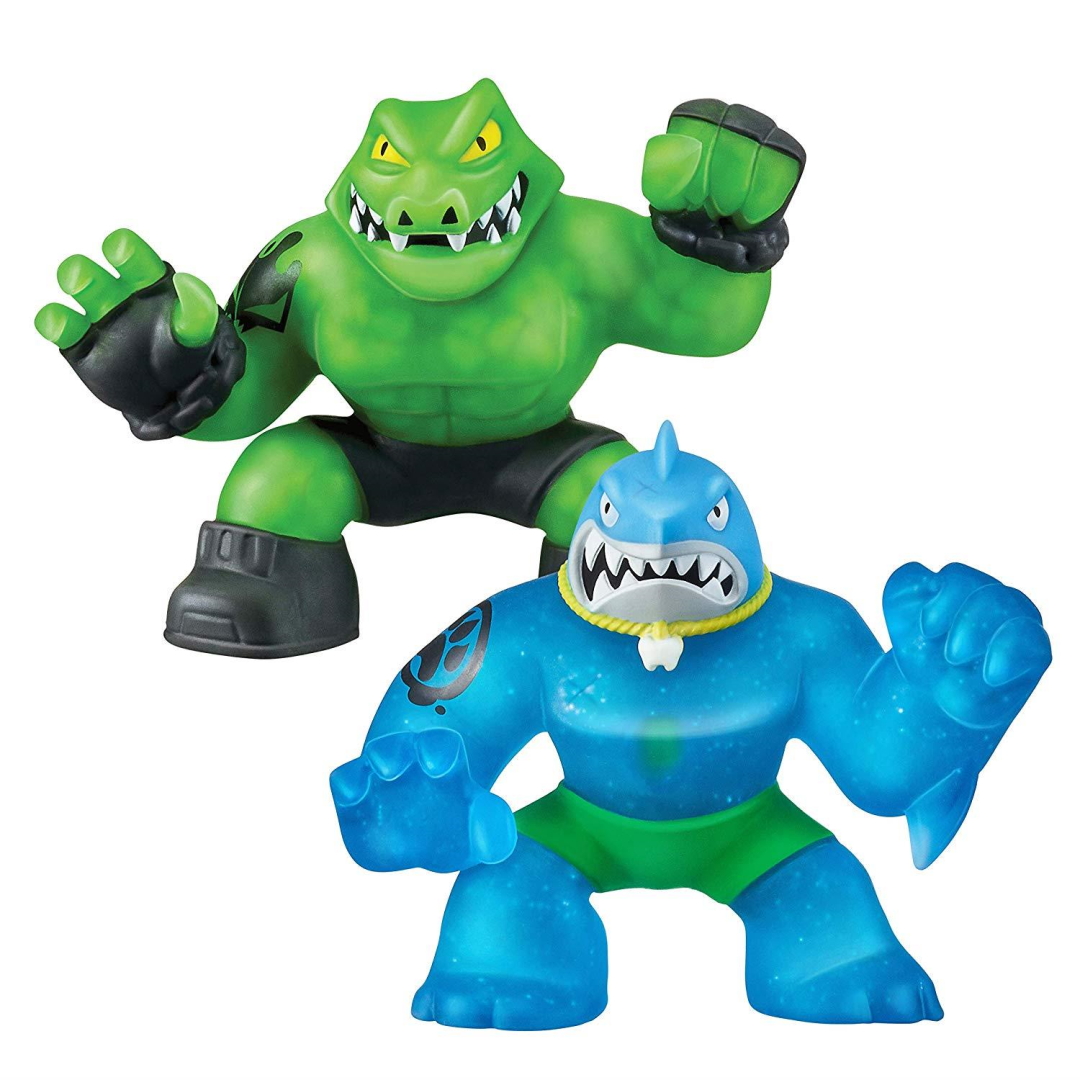 Heroes of Goo Jit Zu - Thrash VS Rock Jaw Action Figure Toy Pack - Maqio