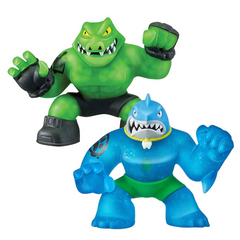 Heroes of Goo Jit Zu - Thrash VS Rock Jaw Action Figure Toy Pack - Maqio