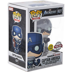 Funko Figurine Marvel Avengers Game - Captain America Gitd Pop 10cm 627