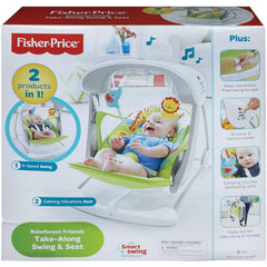 Fisher-Price Rainforest Friends Take-Along Swing and Seat CCN92 - Maqio