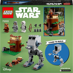 Lego Star Wars AT-ST Construction Toy With Wicket The Ewok & Scout Trooper 75332