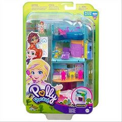 Polly Pocket Hotel Pollyville Stores & Mini Doll