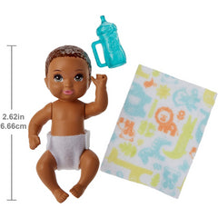 Barbie Skipper Babysitters Doll Brown Hair & Green Bottle - Maqio