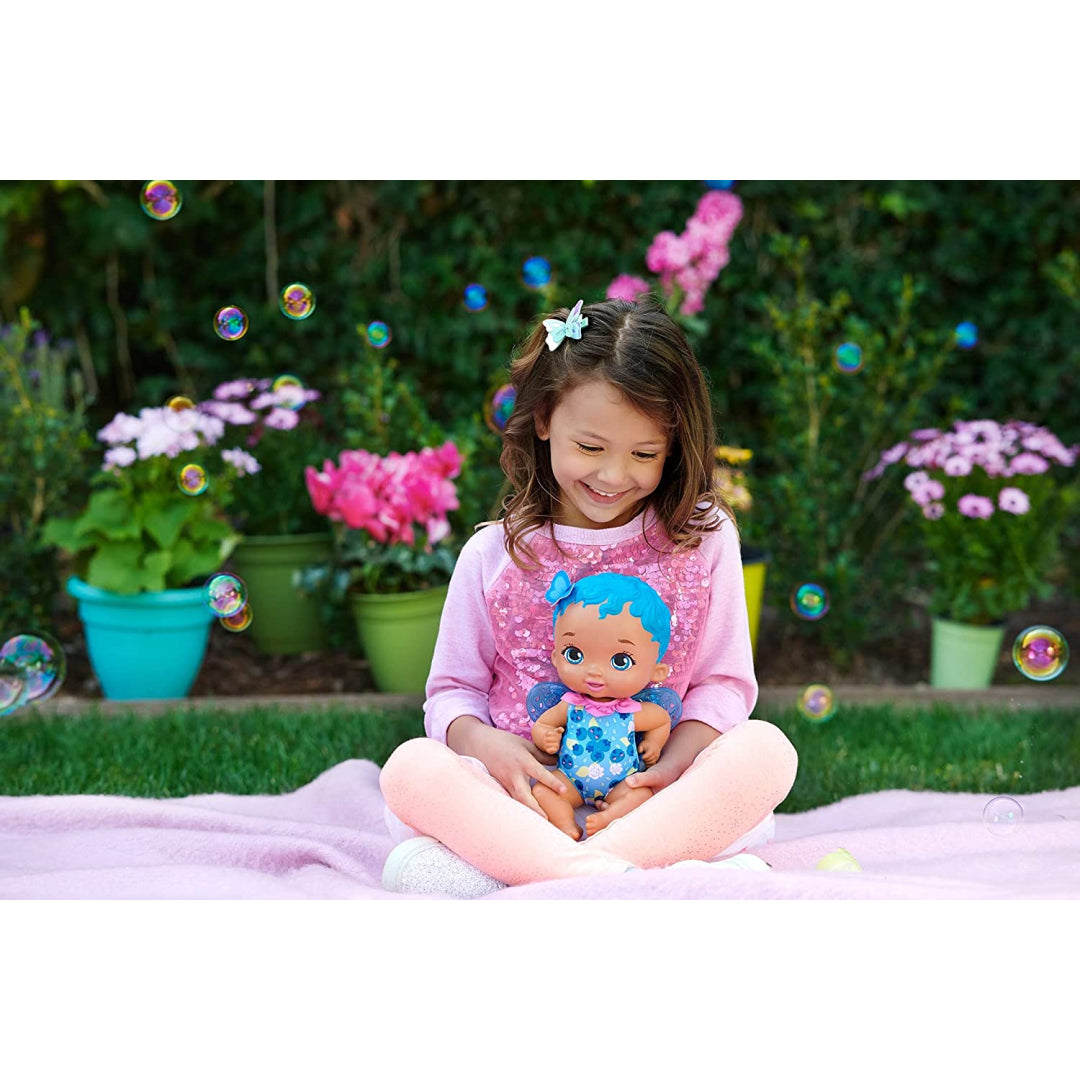 My garden Baby Berry Hungry Baby Butterfly Scented Doll with Blue Hair - Maqio