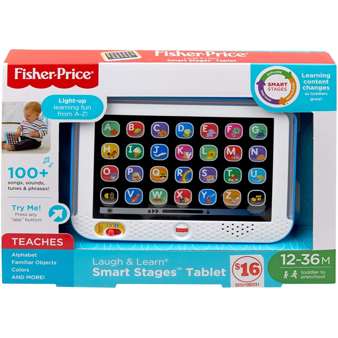 Fisher-Price Laugh and Learn Smart Stages Tablet - Blue - Maqio