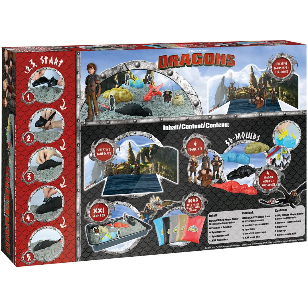 Craze Dreamworks Dragons Magic Sand Island Playset - Maqio