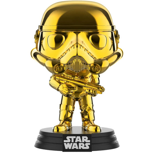 Funko POP 296 Star Wars Chrome Stormtrooper 2019 Galactic Bobble Head - Maqio
