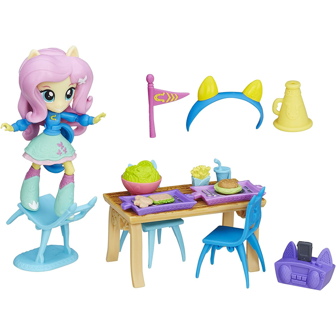My Little Pony Equestria Girls Minis Fluttershy School Cafeteria Set Maqio
