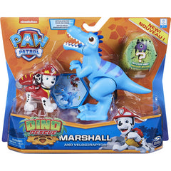 Paw Patrol Marshall Hero Pup & Velociraptor Dinosaur - Maqio