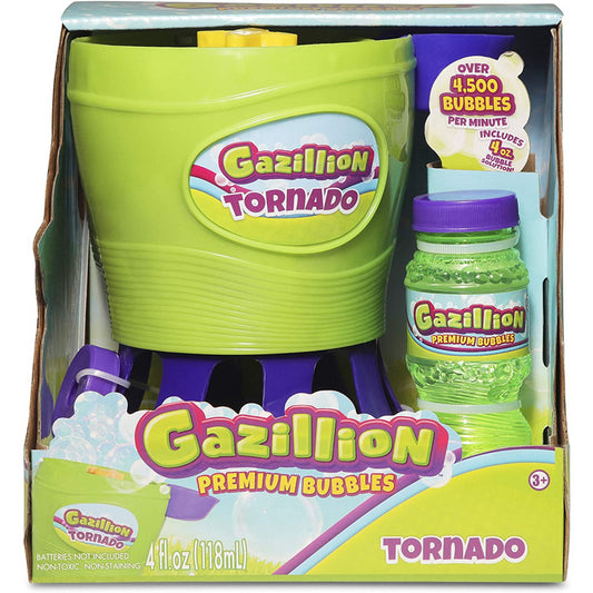 Gazillion Bubbles Tornado Toy inc 118ml Liquid Outdoor Toy