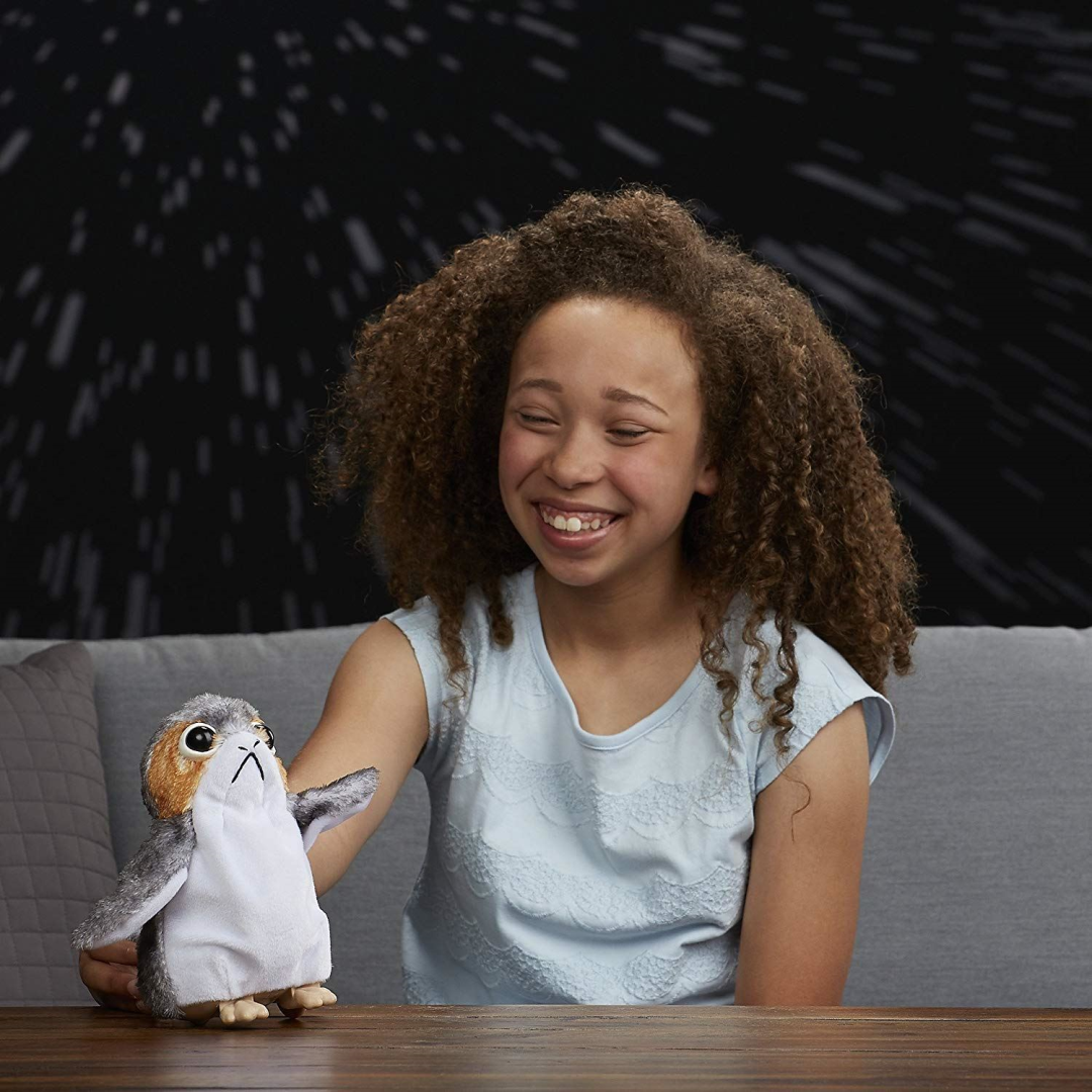STAR WARS The Last Jedi Porg Electronic Plush Doll Toy - Maqio