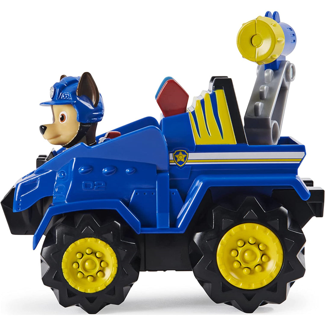 Paw Patrol Dino Rescue Rev Up Vehicle & Mystery Dinosaur Figure - Chase - Maqio