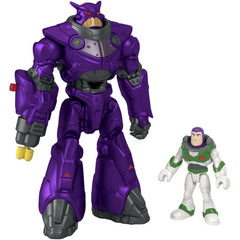 Imaginext and Disney LightYear Battle Blast Zurg Space Robot Figure