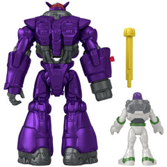 Imaginext and Disney LightYear Battle Blast Zurg Space Robot Figure