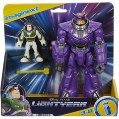 Imaginext and Disney LightYear Battle Blast Zurg Space Robot Figure