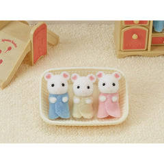 Sylvanian Families Marshmallow Mouse Triplets