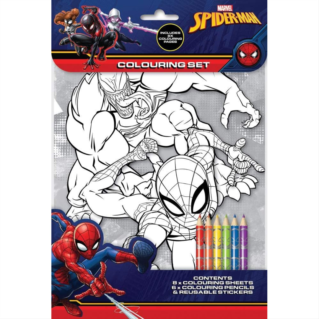 Spiderman Colouring Set - Maqio
