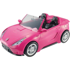 Barbie Glam Convertible Pink Sports Toy Car