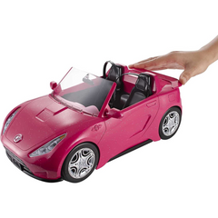 Barbie Glam Convertible Pink Sports Toy Car