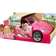 Barbie Glam Convertible Pink Sports Toy Car