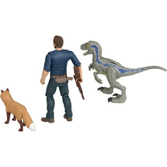 Jurassic World Dominion Owen & Velociraptor Beta 2 Pack Figure Set