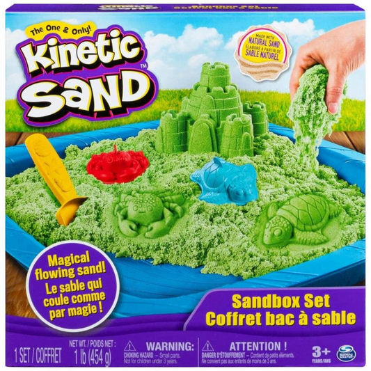 Kinetic Sand in Sand Castle Box Set in Green - Maqio