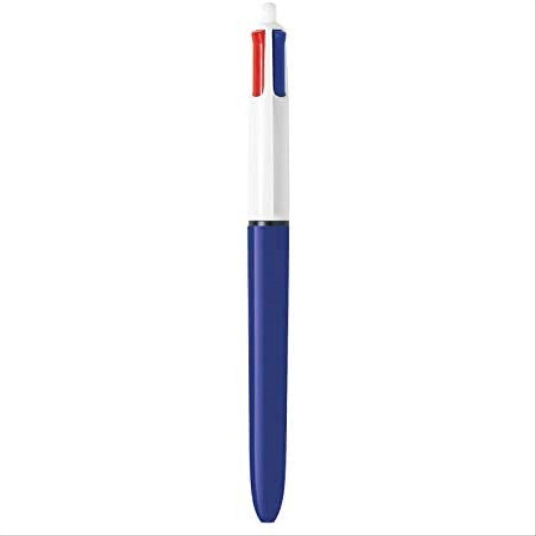 BIC 4 Colour Pen Black Blue Red Purple - Maqio