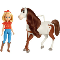 Spirit Untamed 7"Abigail Doll with 7 Movable Joints & Boomerang - Maqio