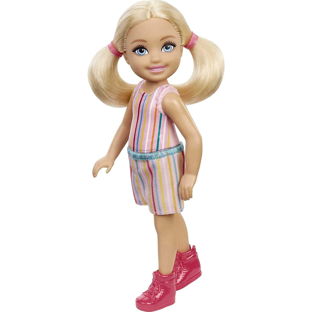 Barbie Club Chelsea Pink Stripe Outfit Doll - Maqio