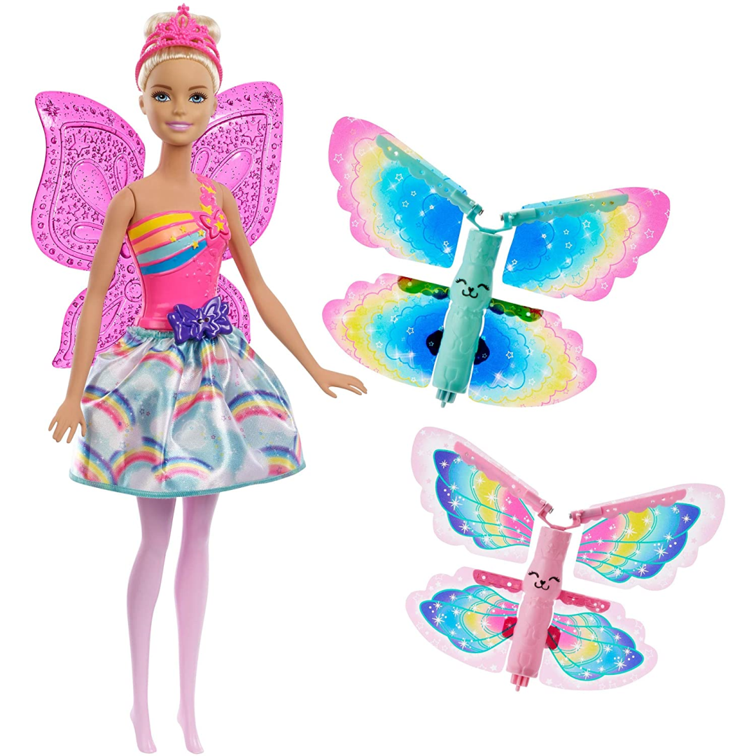 Barbie Fantasy Flying Fairy Blonde with Flapping Wings FRB08 - Maqio