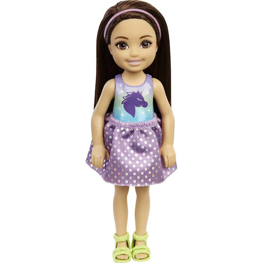 Barbie Club Chelsea Purple Unicorn Top Doll - Maqio