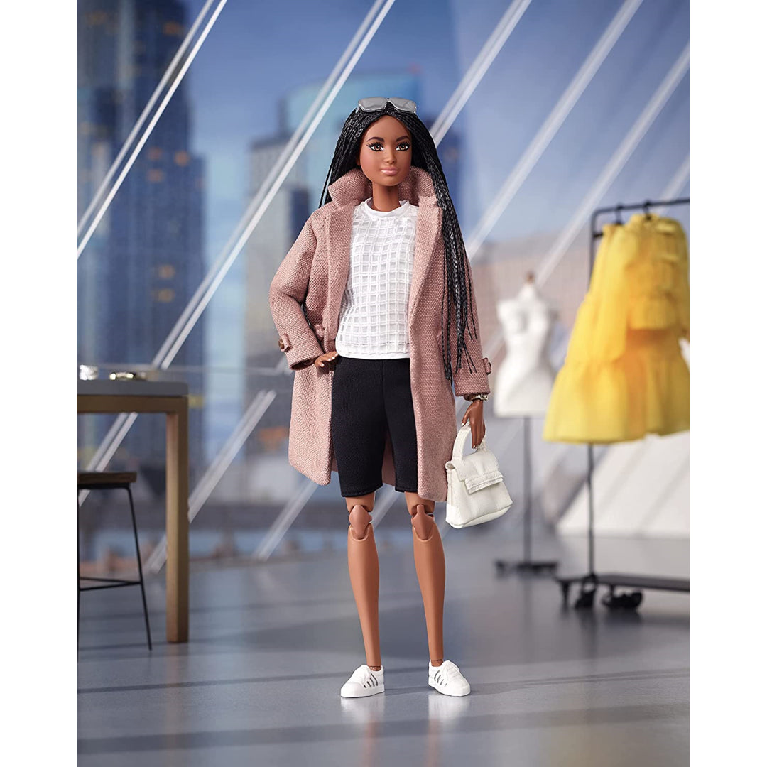 Barbie @Barbiestyle Yellow Dress & Coat Doll - Maqio