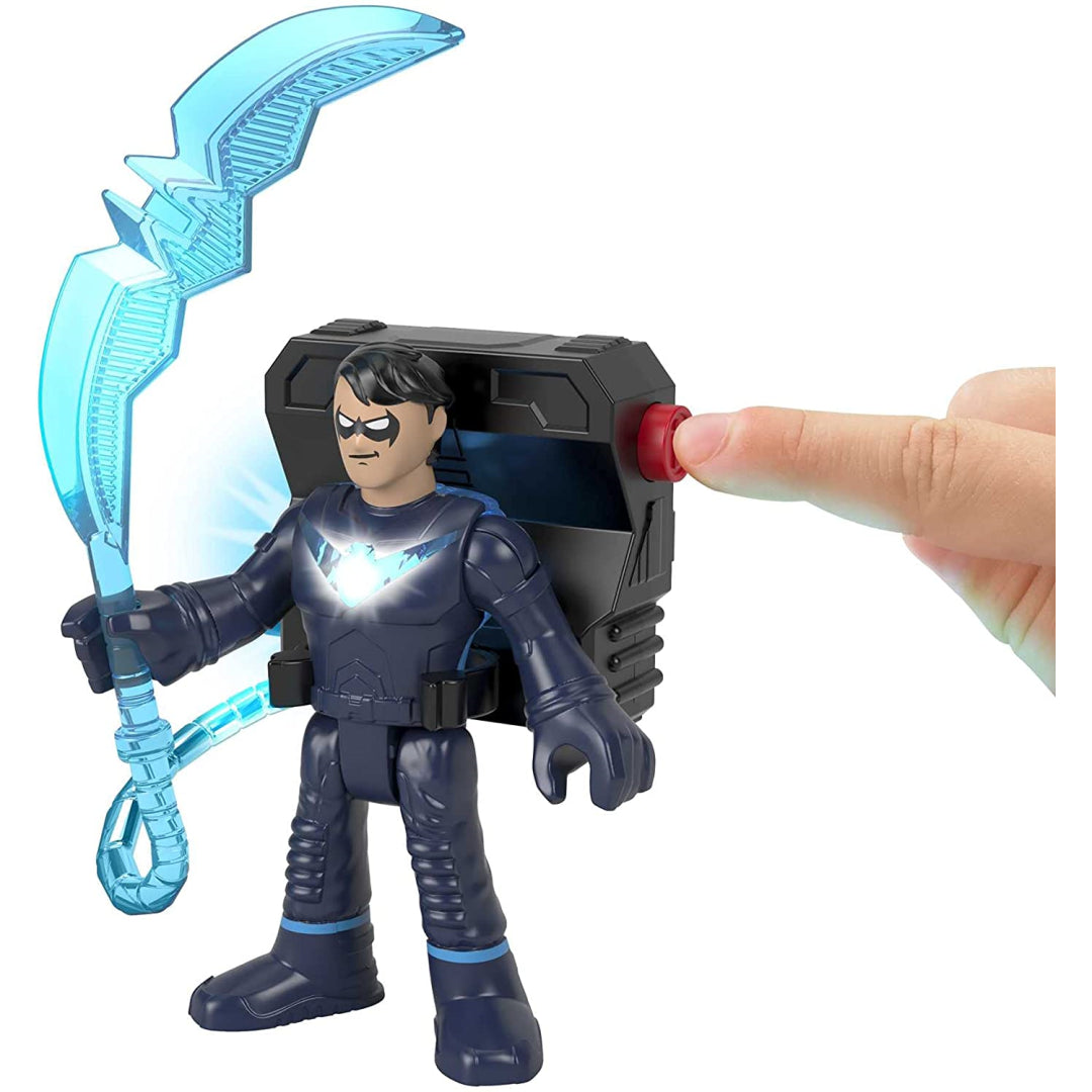 Imaginext Super Friends BatTech Batman, Nightwing, Signal, Joker & Bane Figures - Maqio