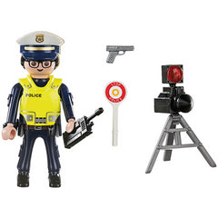 Playmobil Special 11 pc Plus Police Officer with Speed Trap - Maqio