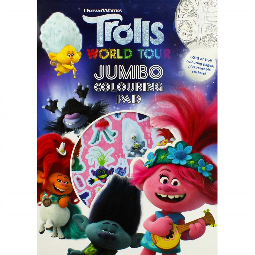 Trolls 2 Jumbo Colouring Pad - Maqio